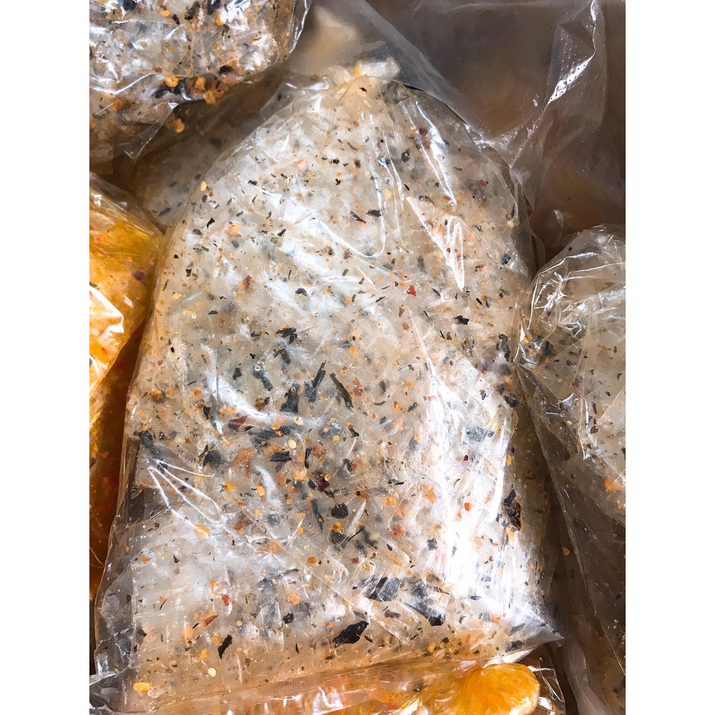 Bịch 100gam Bánh Tráng Miếng Rong Biển Cháy Tỏi Trộn Siêu Ngon - Bánh Tráng Lá Rong Biển Tỏi