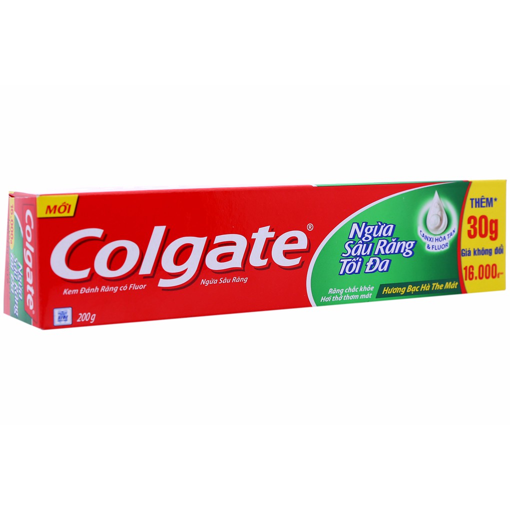 Kem đánh răng Colgate Ngừa sâu răng hương Bạc hà 180g