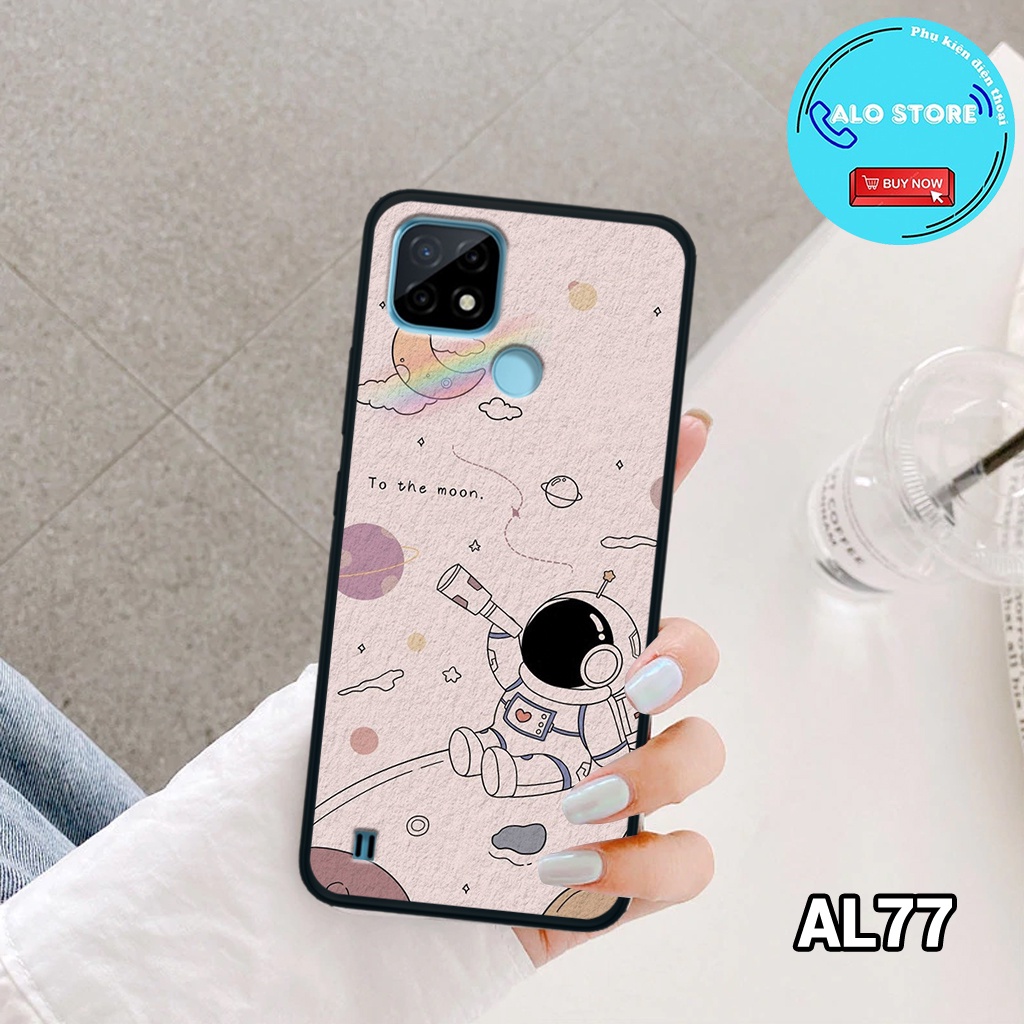 Ốp điện thoại Realme C21Y - Ốp lưng Realme in hình vũ trụ dễ thương