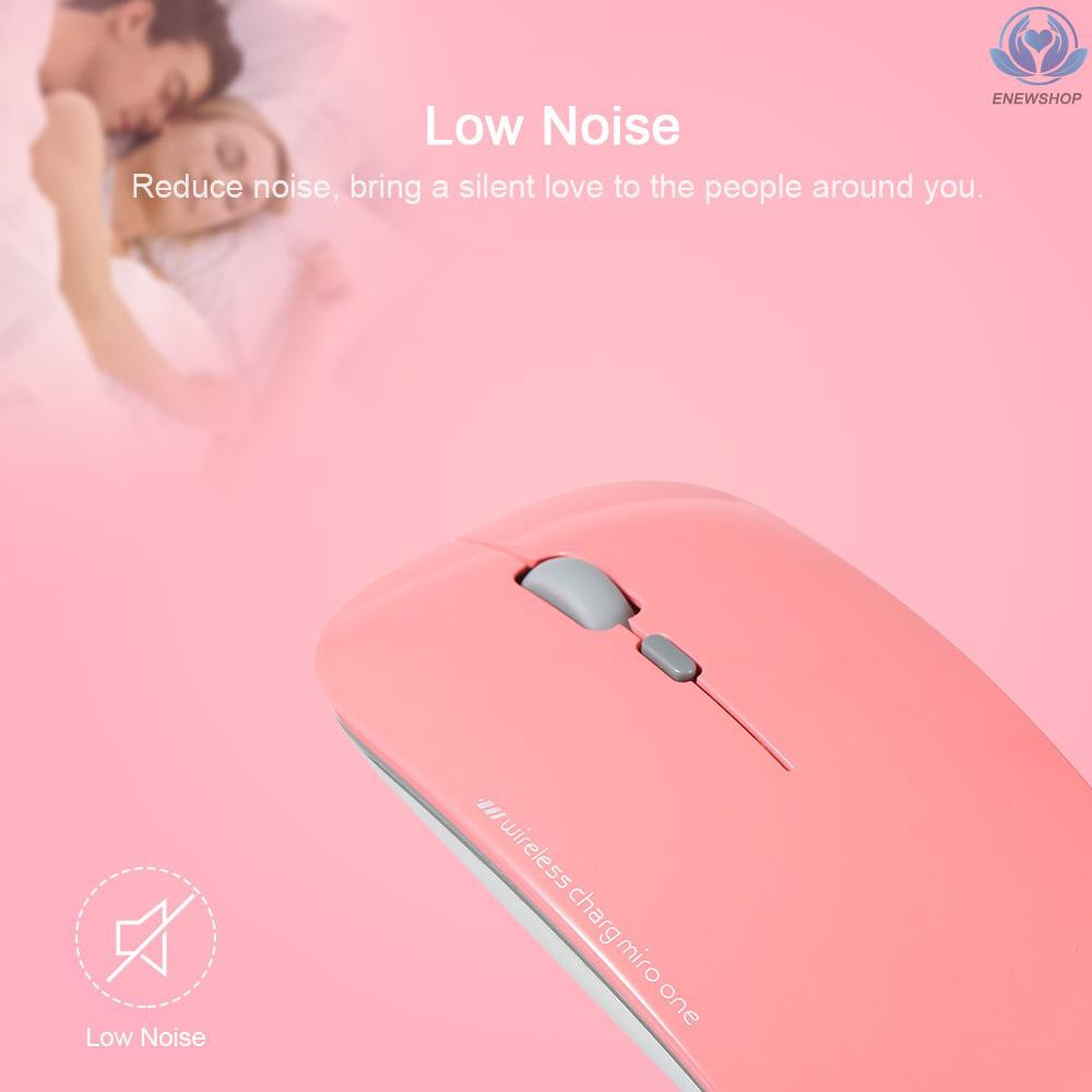 【enew】Wireless Mouse Wireless Silent Mouse USB Charging Mouse 2.4G Ultra Thin for Laptop PC Desktop