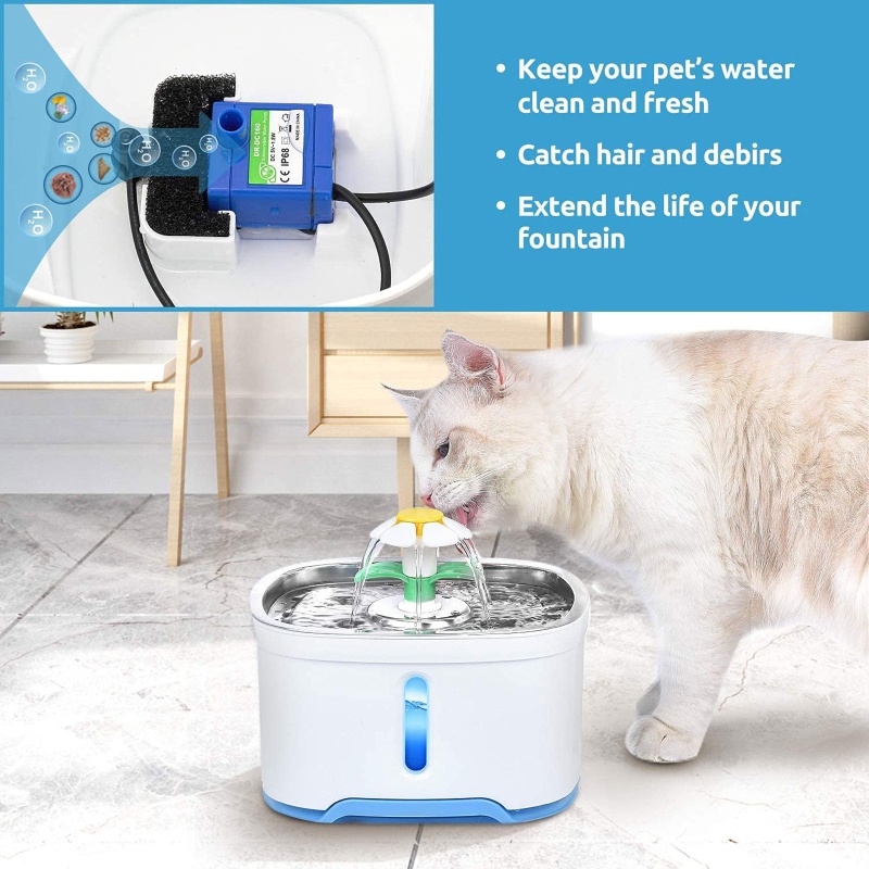 Set 4 miếng xốp lọc nước thay thế có thể tái sử dụng cho thú cưng chất lượng cao