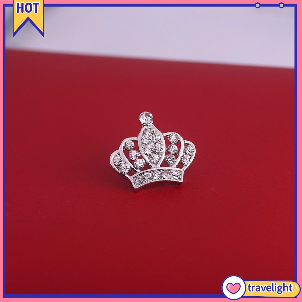 Ghim Cài Áo Hình Vương Miện Đính Đá Thời Trang