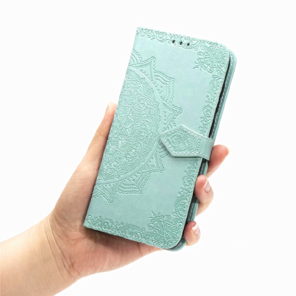 Bao da điện thoại nắp gập in hình Mandala cho Huawei Y3 Y5 Y6 Y7 Y9 Pro 2017 2016 2018 2019 Prime
