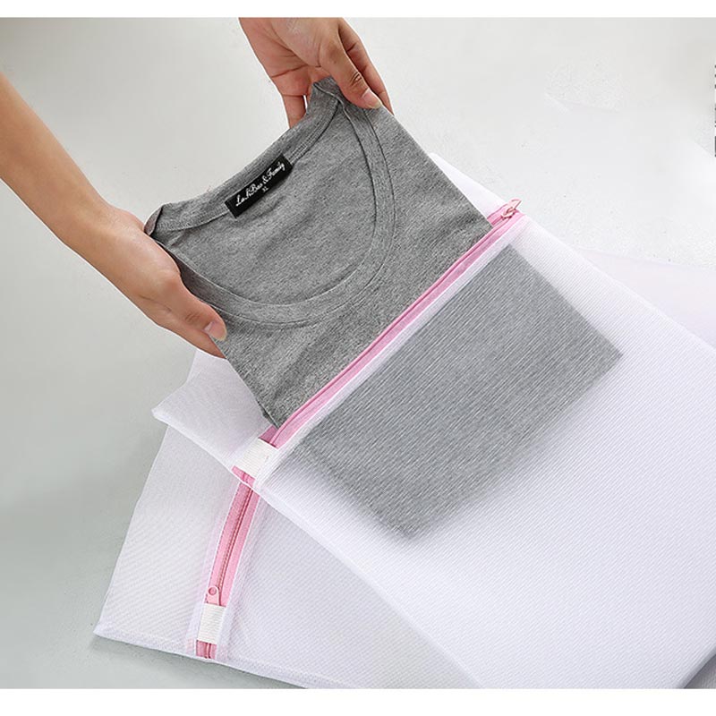 Túi Lưới Giặt Đồ Lót Có Khóa Kéo