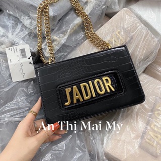 Túi jadior mẫu da rắn trơn sần