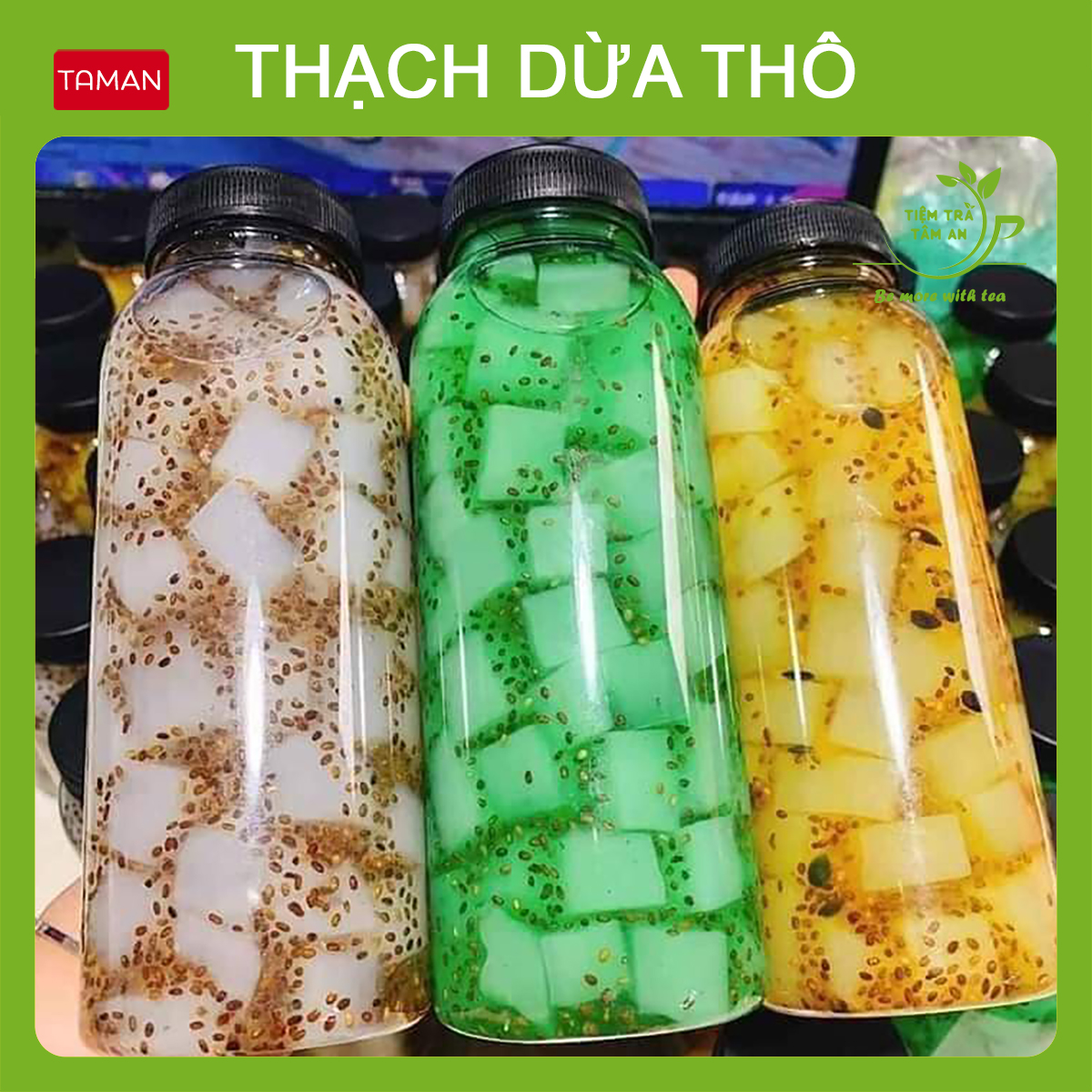 [Mã TIEMTA5K0 giảm 50%] Sỉ 1kg Thạch dừa thô - Thạch dừa thô Bích Liên Dương - Thạch dừa thô Minh Tâm tặng hương dừa