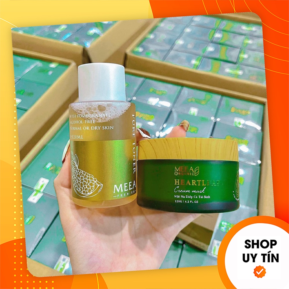 [Chính hãng] Combo Mặt Nạ Nhiếp Cá Tái Sinh + Toner Lựu Đỏ Pure Meea Organic