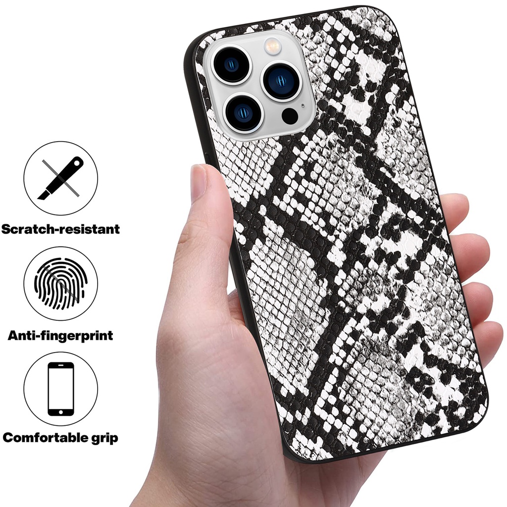 Ốp Lưng Chất Liệu tpu Họa Tiết Da Rắn Cho iphone 11 12 pro 13 pro max 7 8 plus x xs max xr iphone 13 mini