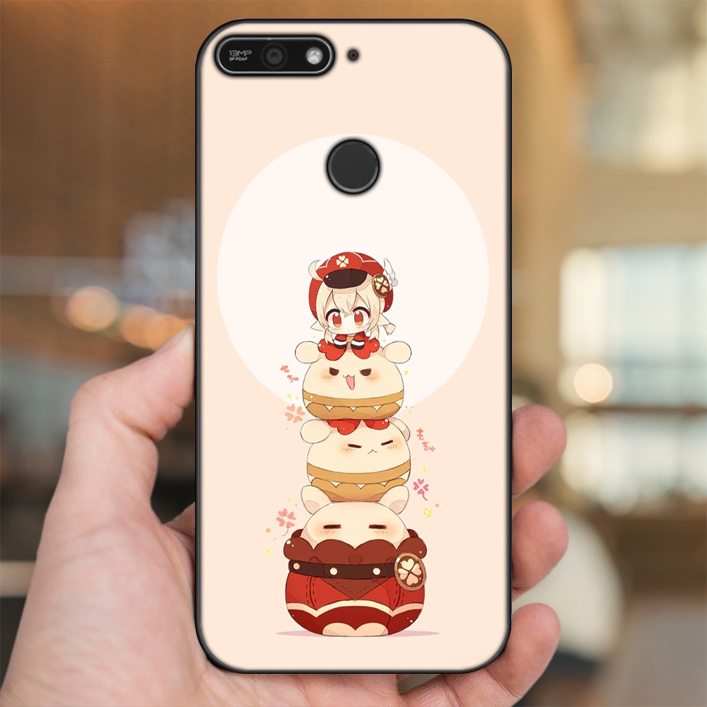 Ốp lưng Huawei Y6 Prime viền đen in hình Klee Genshin Impact