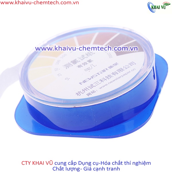 Cuộn giấy 5 mét kiểm tra đo lường nồng độ Clo Chloride 10 đến 2000 ppm (mg/L)