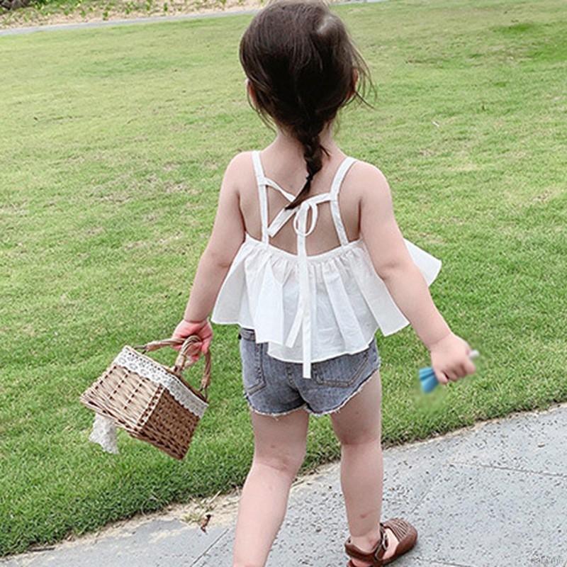 Áo hai dây dễ thương phong cách Hàn Quốc dành cho bé gái