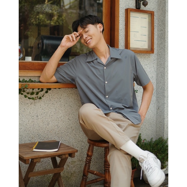 [HÀNG THIẾT KẾ] Áo sơ mi Simon Cuban Shirt, Thiết kế cổ cuban, Chất liệu mềm mại, thoáng mát | BigBuy360 - bigbuy360.vn