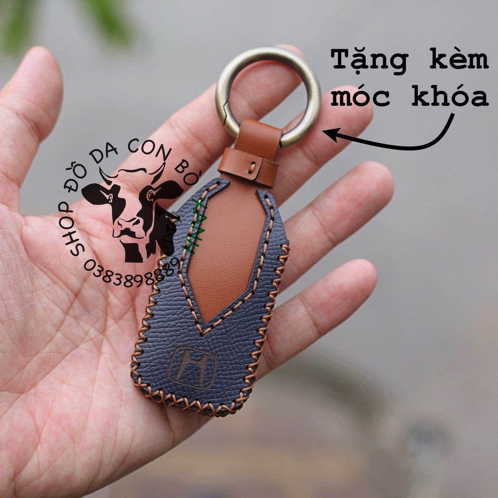 Bao da chìa khoá Honda City, CRV, BRV, CIVIC, ACCORD, CR-V mẫu Cavat handmade da thật 004