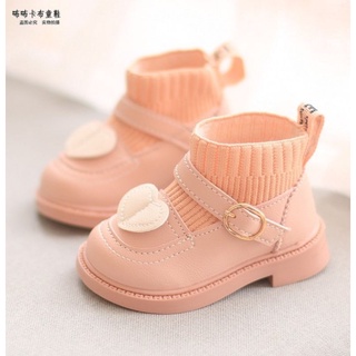 Giày búp bê bé gái-giày boot cao cổ cho bé gái-Hàng Quảng Châu full hộp