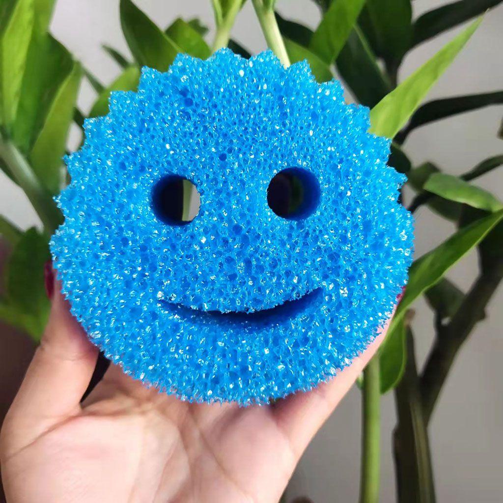 Miếng Rửa Chén Đĩa Hình Mặt Cười Đa Năng Tiện Dụng Cho Nhà Bếp