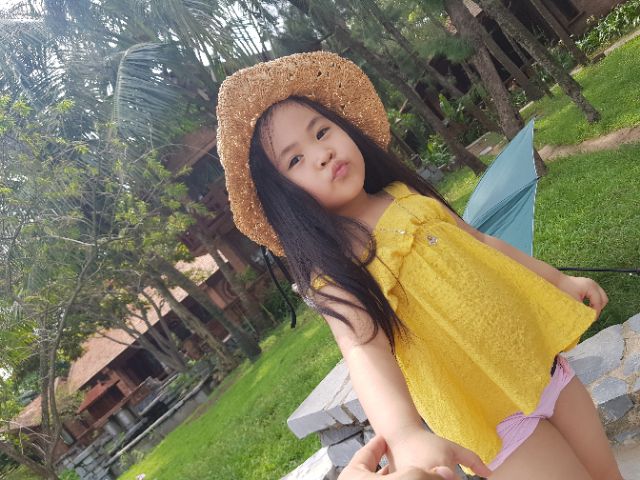 Mũ đi biển,sét mũ cói mẹ bé siêu xinh (hàng sẵn/video/ ảnh thật)