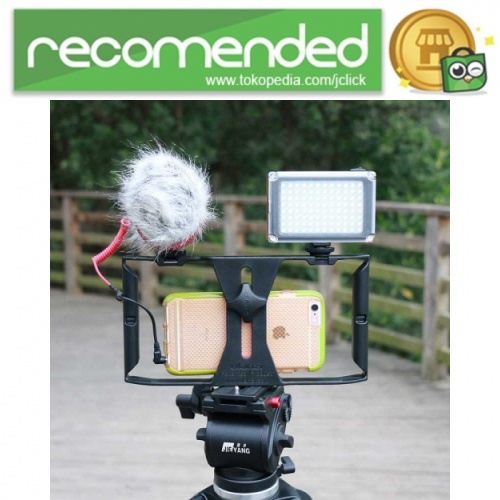 Tay cầm chống rung 4-7 inch màu đen đỏ cho máy ảnh | BigBuy360 - bigbuy360.vn