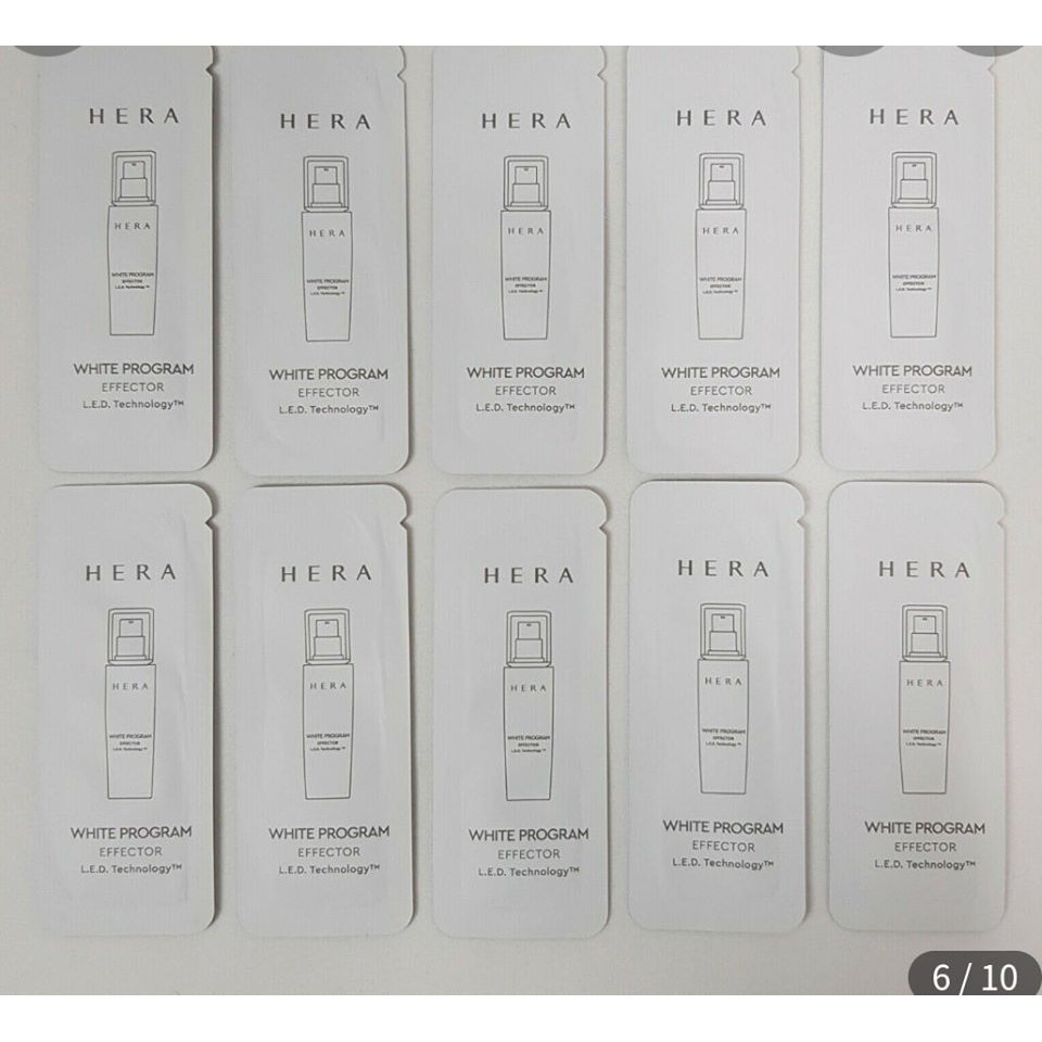 Gói sample tinh chất dưỡng trắng da, mờ thâm nám tàn nhang hiệu quả HERA WHITE PROGRAM MELASOLV RADIANCE SERUM 1ml