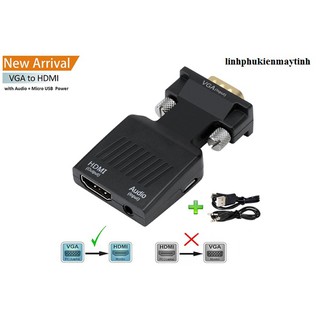 Đầu chuyển đổi VGA sang HDMI có Audio
