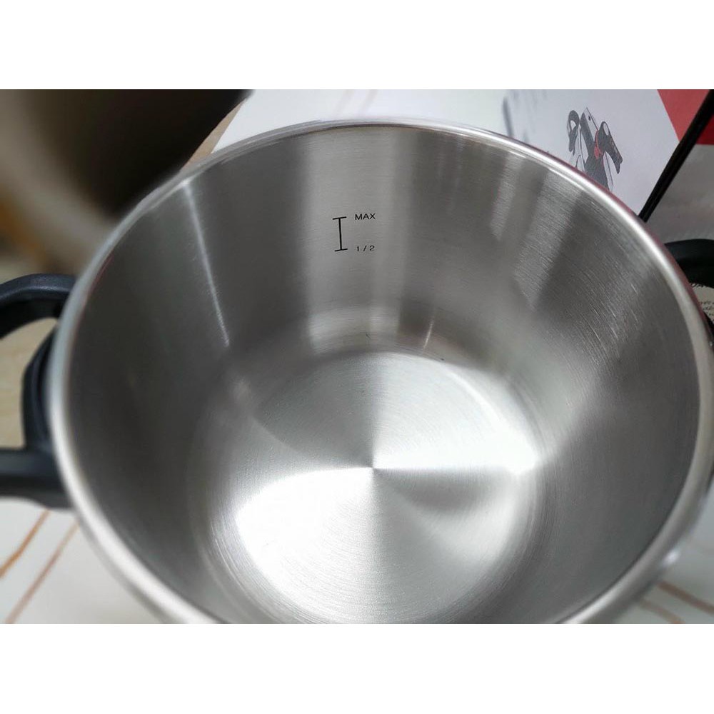 Nồi áp suất đa năng Kims Cook inox 304 , dung tích 6 lít , dùng tốt bếp từ , gas , hồng ngoại