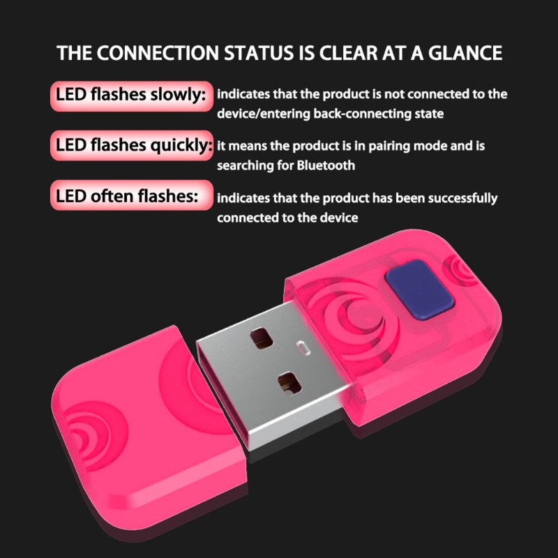 Bộ Thu Tín Hiệu Bluetooth Không Dây USB Cho Tay Cầm Chơi Game