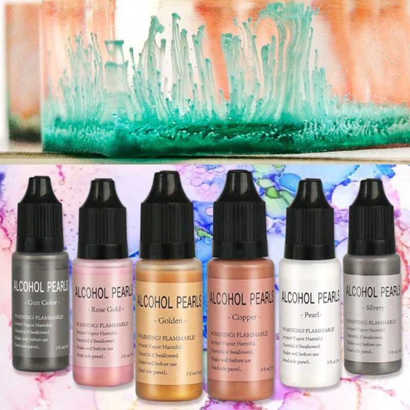 Set 30 chai màu mực khuếch tán cồn dùng làm đồ thủ công epoxy resin và làm trang sức