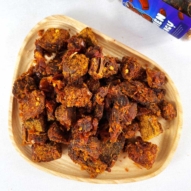 Khô Bò Viên Hồng Ngự Hộp 250Gam LHYFOOD ăn vặt Hà Nội