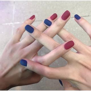 Set 24 móng giả màu nhám thời trang