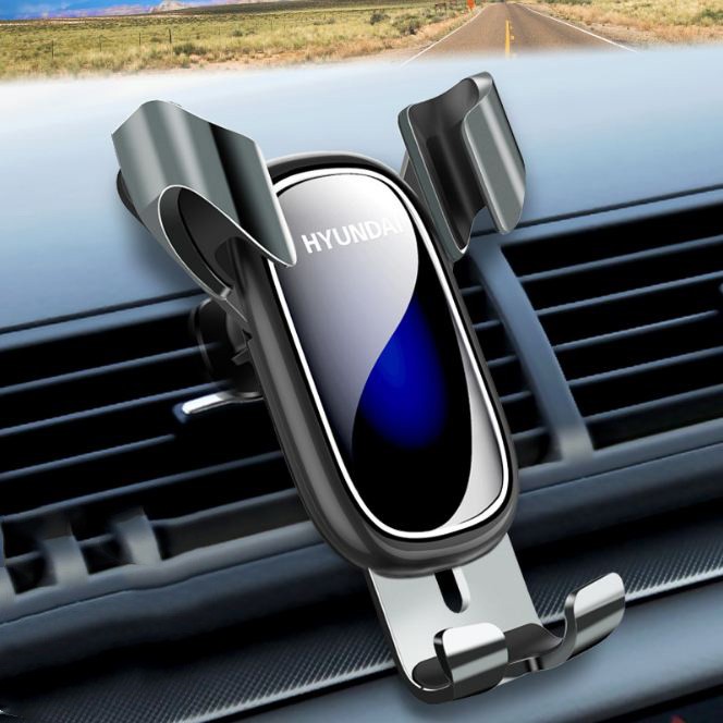 Giá đỡ điện thoại trên xe hơi Huyndai - giá kẹp điện thoại trên oto gắn cửa điều hòa