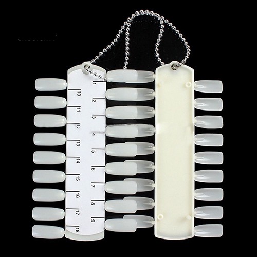 Set bảng trưng bày 36 móng tay có móc khoá luyện tập sơn màu móng