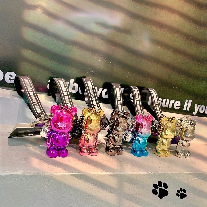 Móc khoá gấu Bearbrick hoạt hình dễ thương đủ màu sắc hot trend tiktok phụ kiện túi xách - Coolgift