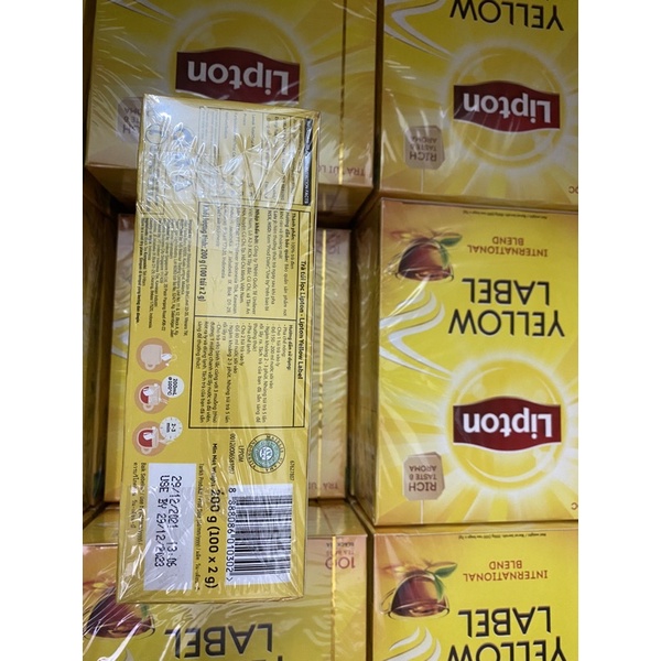 TRÀ LIPTON NHÃN VÀNG 100 GÓI