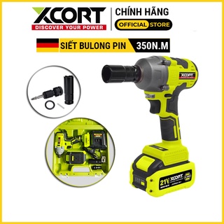 Máy siết bulong - máy siết bulong pin 20v xcort kèm phụ kiện