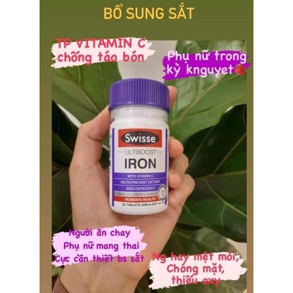 [ĐỦ BILL ẢNH CUỐI] SẮT HỮU CƠ SWISSE | BigBuy360 - bigbuy360.vn