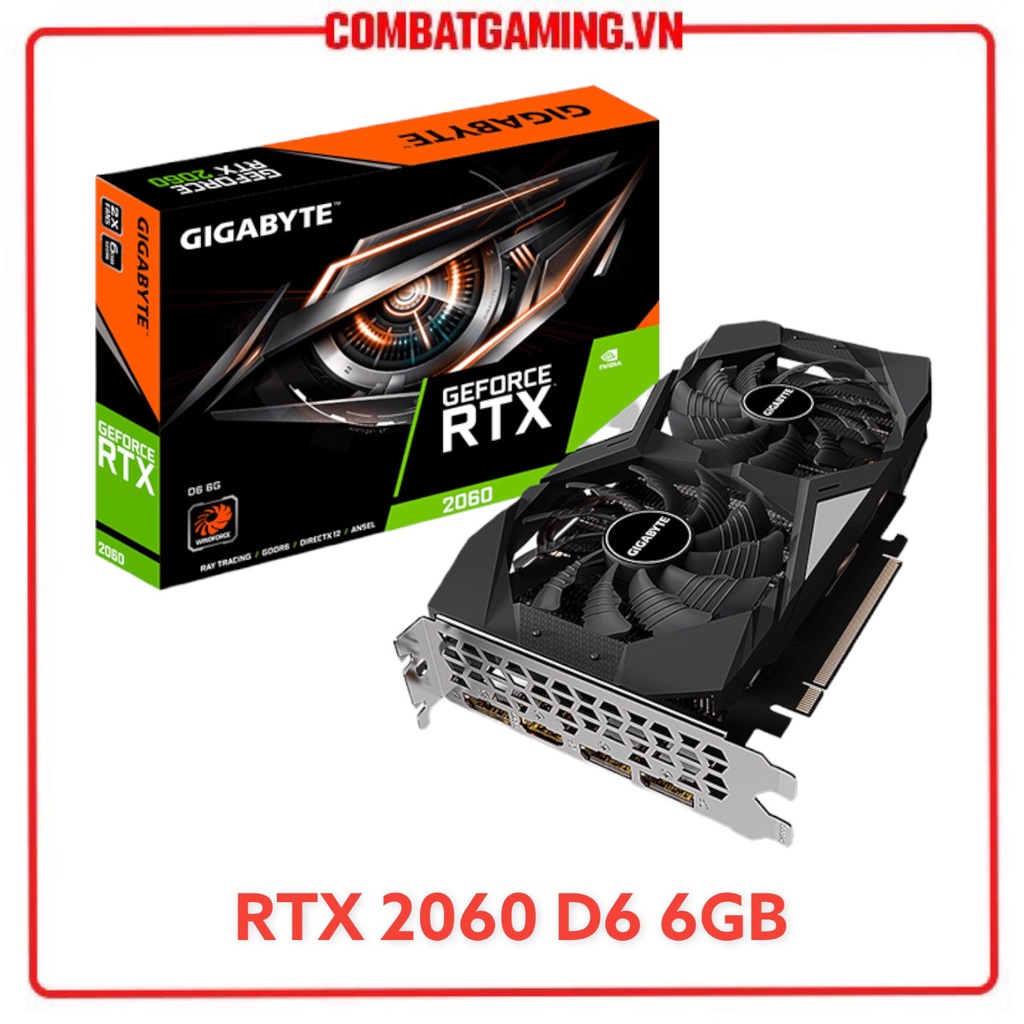 Card Màn Hình Gigabyte RTX 2060 6GB &amp; RTX 2060 Super 8GB GDDR6