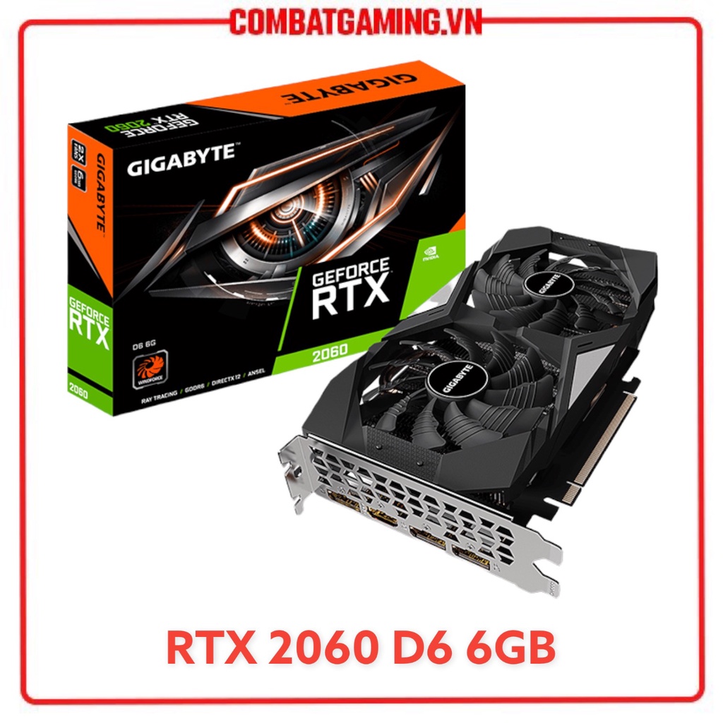 Card Màn Hình Gigabyte RTX 2060 6GB & RTX 2060 Super 8GB GDDR6