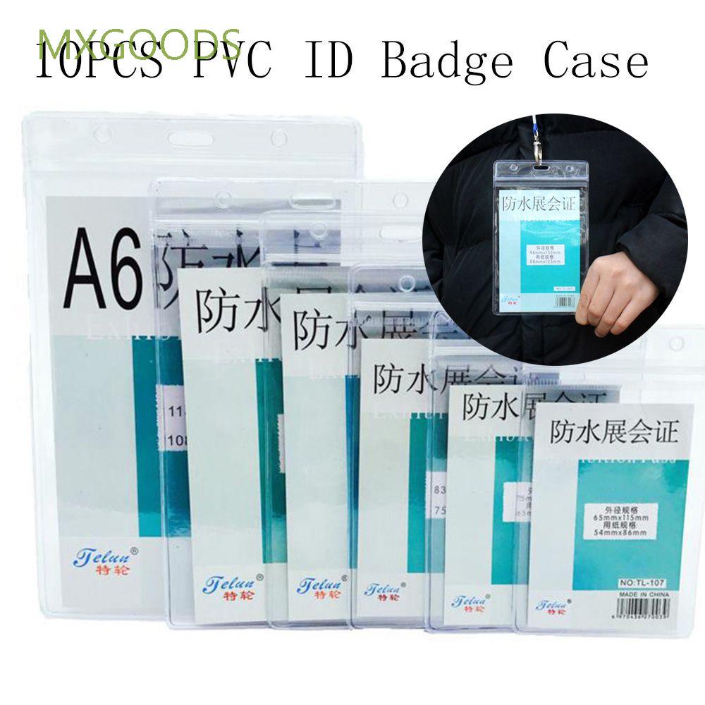 Set 10 Bao Đựng Thẻ Id Bằng Pvc Có Thể Thu Gọn Cho Bác Sĩ / Y Tá