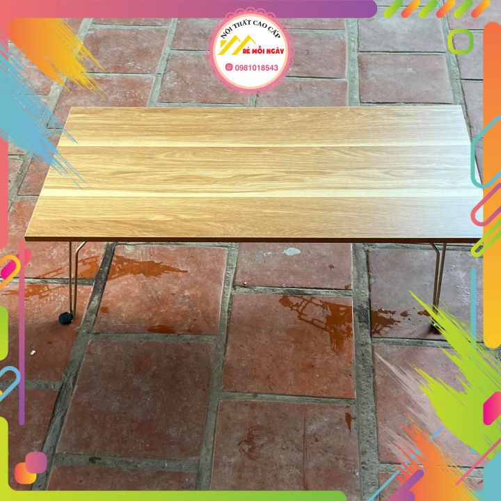 ⚡bàn vân gỗ đẹp /Freeship 50K / bàn học gấp gọn mặt vân gỗ /40x60 | BigBuy360 - bigbuy360.vn