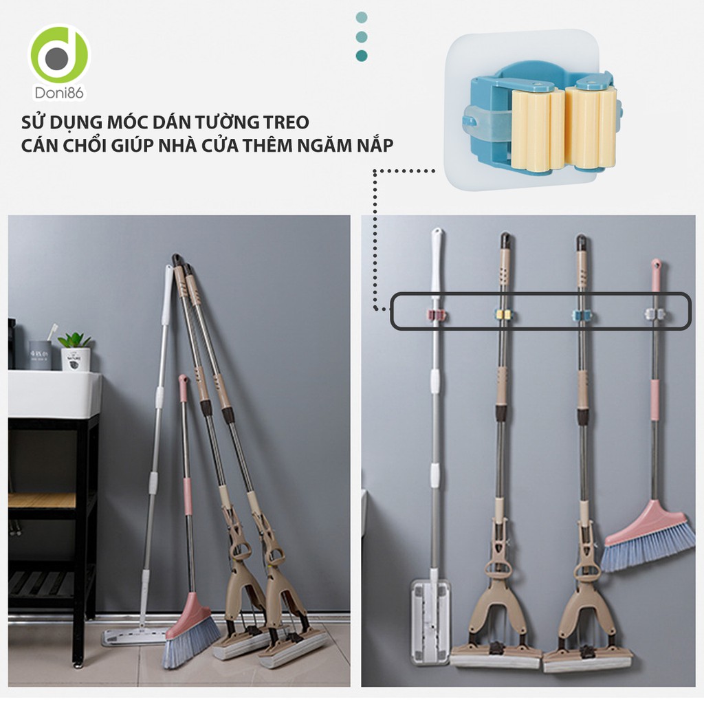 Móc dán tường treo cây lau nhà, cán dù - Cami - CMPK139