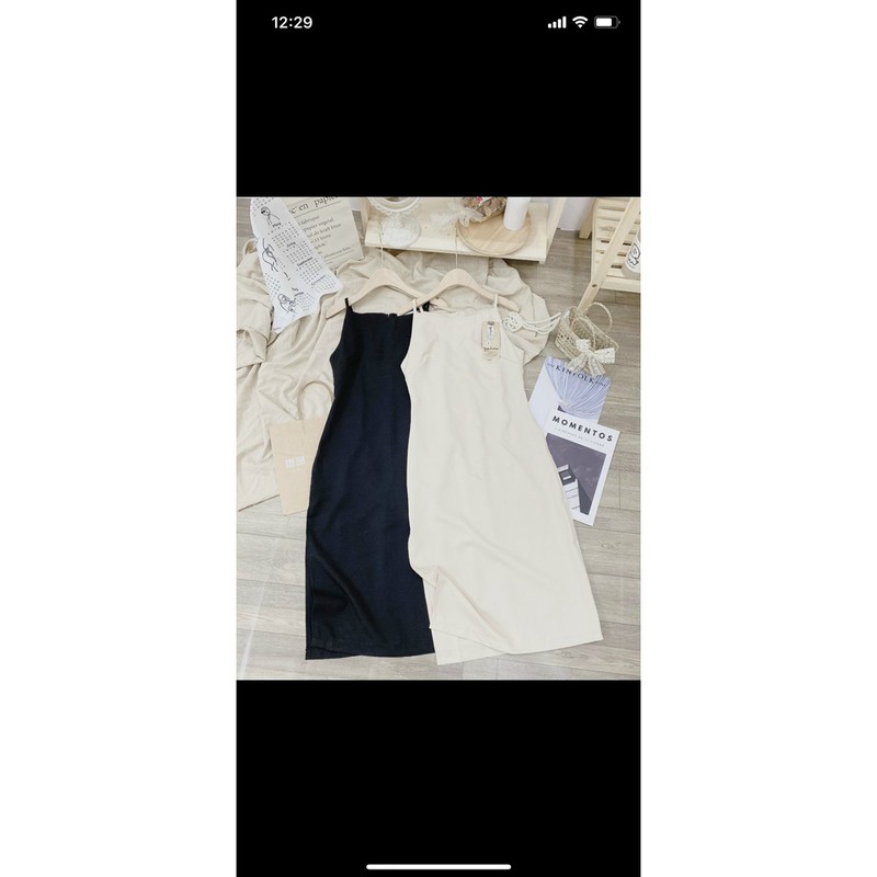 [FREESHIP - HÀNG LOẠI 1] VÁY 2 DÂY CỔ YẾM BODY XẺ KHOÁ SAU | BigBuy360 - bigbuy360.vn