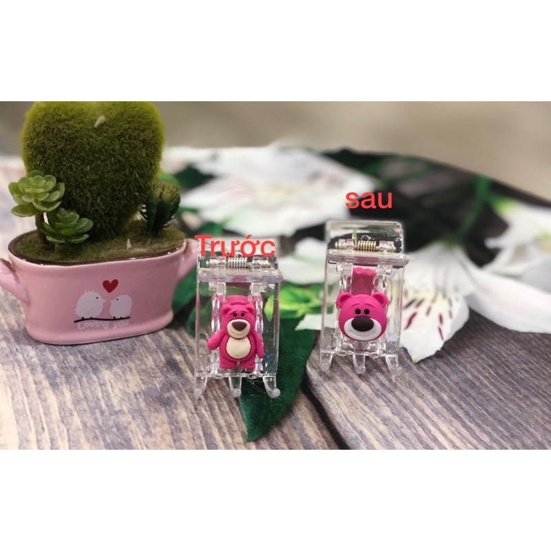 Kẹp tóc càng cua 3 răng và 5 răng Lotso Kitty Mon