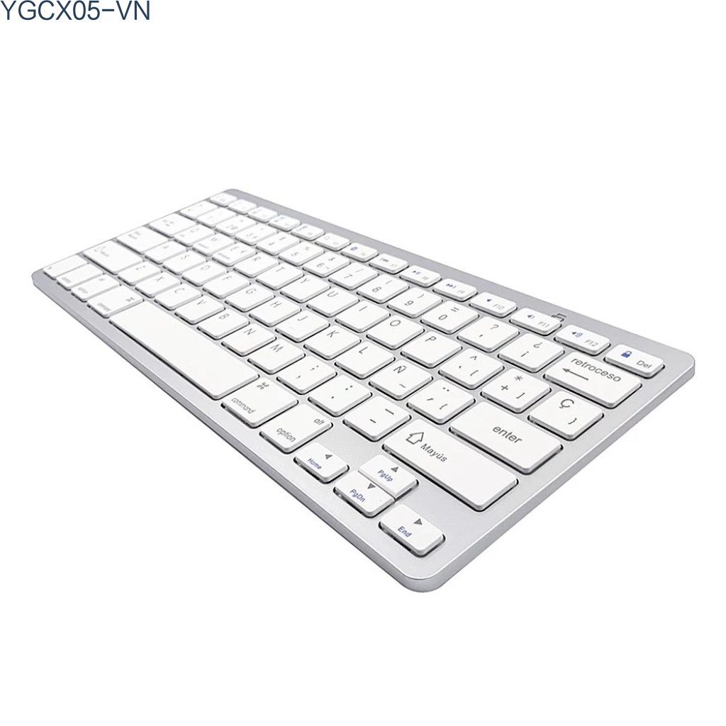 Bàn Phím Không Dây 78 Phím Bt 3.0 Siêu Mỏng Hỗ Trợ Windows / Ios / Android Điện Thoại