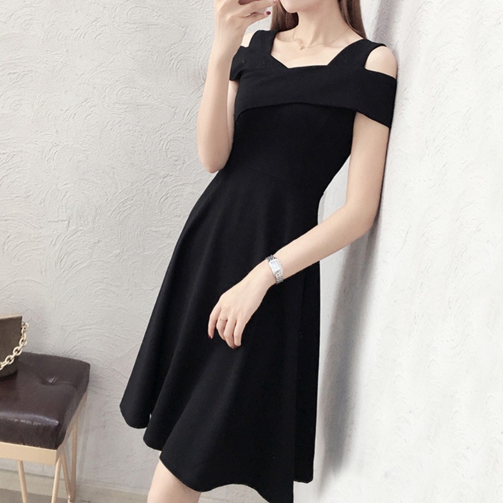 Váy nữ , đầm nữ dáng xòe cổ áo trễ vai sang chảnh dự tiệc đi chơi siêu xinh ATILA.SHOP | BigBuy360 - bigbuy360.vn