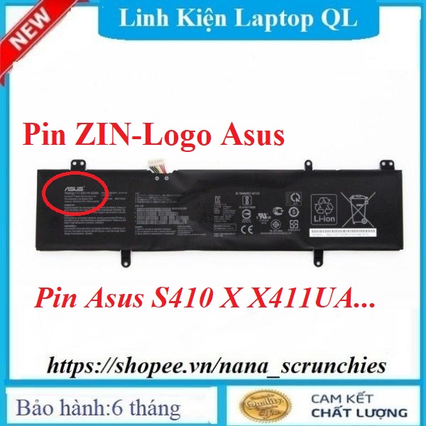 Pin Laptop Asus Vivobook S14 S410UA S410UQ S41OUN S4200U S4100V X411UA X411UF X411UN X411UQ B31N1707