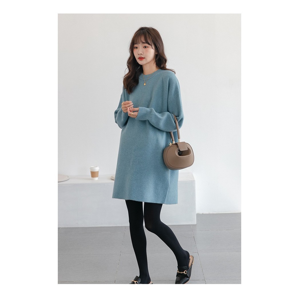 Áo Váy Bầu Đầm Bầu LEN A2008