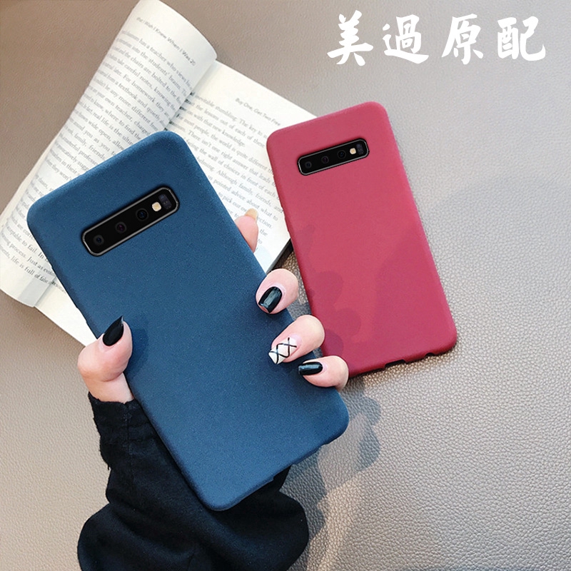 Samsung Galaxy S10 Plus S10e Note 10 Pro Note 9 Case Matte Sandstone Soft Phone Case Back Cover