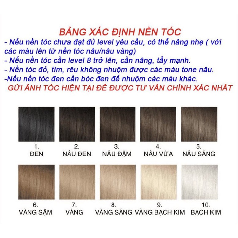 Thuốc nhuộm tóc màu XÁM KHÓI kèm nâng tone