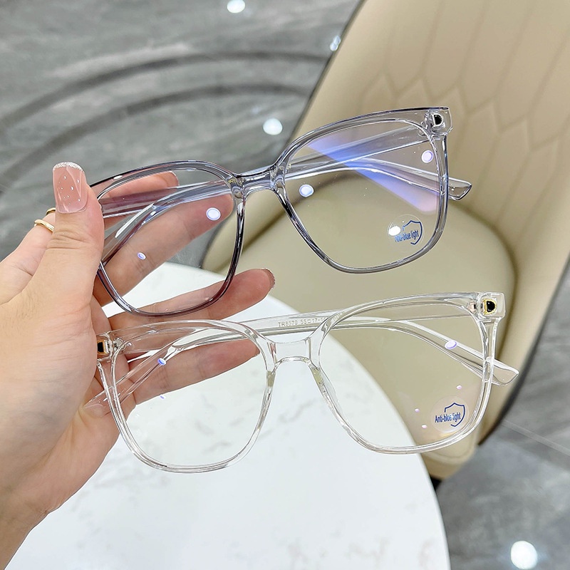 【0-600°】【Hàng Có Sẵn】Kính Cận Gọng Nhựa Chống Bức Xạ Ánh Sáng Xanh Dương Cho Nam Và Nữ