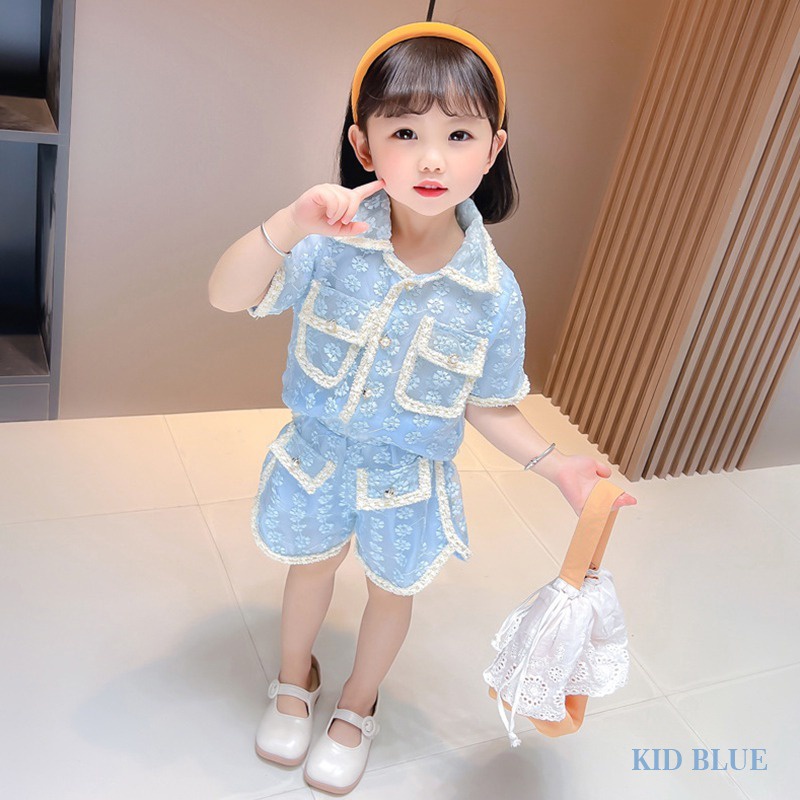 Bộ Đồ Thời Trang Mùa Hè Kiểu Hàn Quốc Dễ Thương Cho Bé Gái