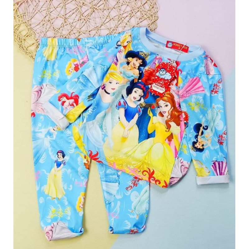 Bộ lạnh dài tay công chúa Monkey Kids size 2-8